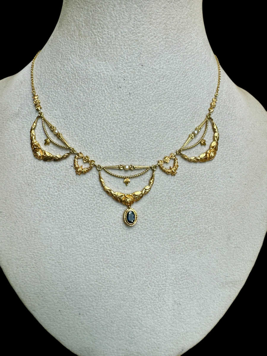 Collier En Or époque Art-nouveau