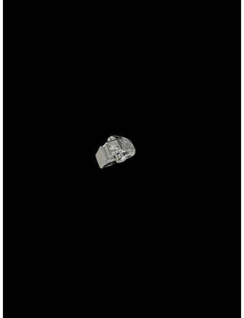 Bague Art Deco en or et diamants