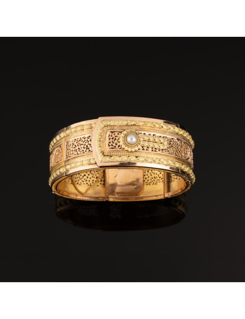 Important bracelet en or d'époque Napoléon III